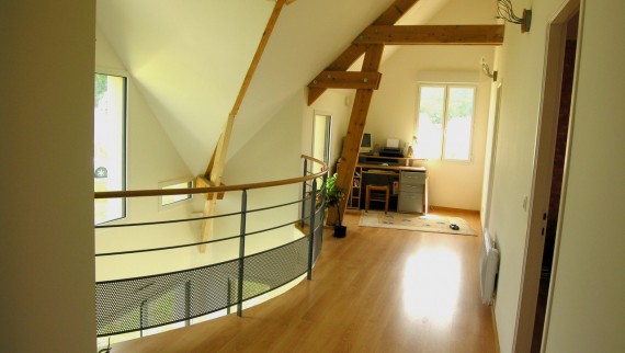 Construire maison sur mesure mezzanine teletravail