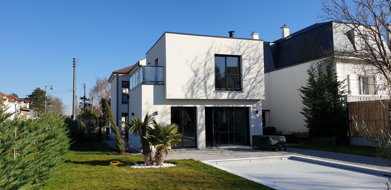 Maison rueil sur mesure terrain en longueur