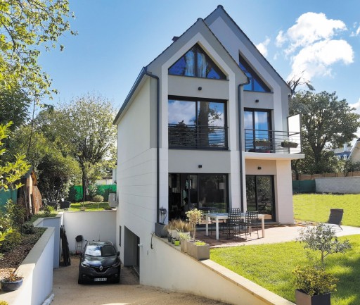 Maison contemporaine celle saint cloud sur mesure terrain