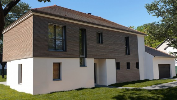 Maison sur mesure bardage bois yvelines