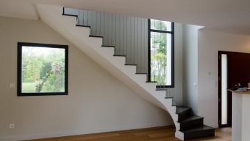 Maison escalier sur mesure inox cable